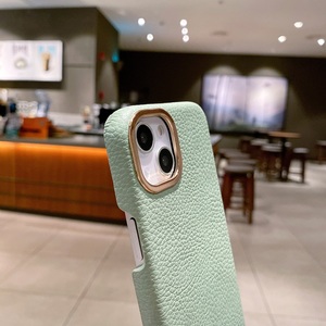 Étui de luxe en cuir pour <span class=keywords><strong>iPhone</strong></span> 11 12 13 14 Pro Max Mini Xs Xr <span class=keywords><strong>SE</strong></span> 7 8 Plus <span class=keywords><strong>avec</strong></span> motif litchi en PU - Product Image 3