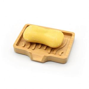 Custom LOGO Bathroom Kitchen <b>Soap</b> <b>Dish</b> Natural <b>Bamboo</b> <b>Soap</b> Holder with Drainage - Product Image 1