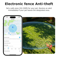 Mini caméra GPS 4G pour chien avec suivi sonore en temps réel, clôture géographique, capteur G, étanche IP66, audio bidirectionnel, vision nocturne, caméra de sécurité