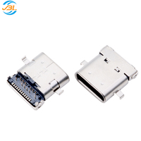 Connecteur USB Type-C femelle 6P/16P/24P, haute transmission, acier inoxydable 304, placage cuivre, longue durée de vie 10000 heures