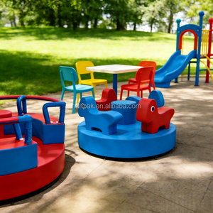 Carrusel Eléctrico Giratorio Personalizado para Niños, de Interior/Exterior, para Fiestas en Casa y Alquiler de Eventos, de PVC/Vinilo - Product Image 2