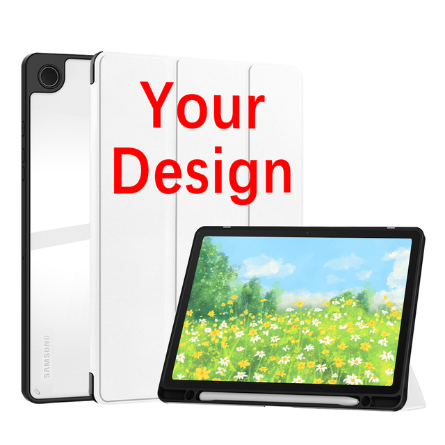 Custom Designed PU Magnetic Leather Folio Tablet Case for Samsung for Galaxy Tab A11 Plus A9 Plus S9 fe Personalized DY Cover