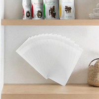 Sachets personnalisés à fond carré avec fermeture zip en PE, haute résistance à l'humidité, qualité alimentaire, opaques, laminés, recyclables pour grains de café, thé, poudre de masque