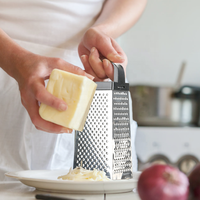 Gloway Hot Selling Multifunctionele Handgreep 4 Zijden Groentebox Rasp Roestvrijstalen Kaasrasp Voor Keuken