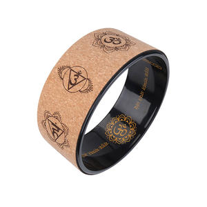 Logotipo personalizado Respetuoso con el medio ambiente Fitness <span class=keywords><strong>Yoga</strong></span> Back Roller Low MOQ Estiramiento Cork TPE <span class=keywords><strong>Yoga</strong></span> Wheel - Product Image 1