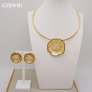 GDJWRI NB11 jewelries 18k for women wholesale saudi 14 k gold plated jewelry sets