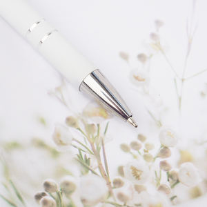 เมก้า<span class=keywords><strong>2</strong></span>อิน1ปากกาลูกลื่นหน้าจอสัมผัสโลหะสีขาวอเนกประสงค์สีขาวความกว้างในการเขียน1.0มม. เคลือบยาง-ของขวัญส่งเสริมการขาย - Product Image 5