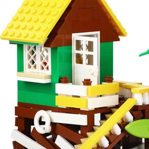 MOC3009 Série Vacances en Ville : Cabane Océanique, Pièces de Construction, Briques Modèle Noix de Coco, Jouet Éducatif DIY, Ensembles de Blocs de Construction - Product Image 5