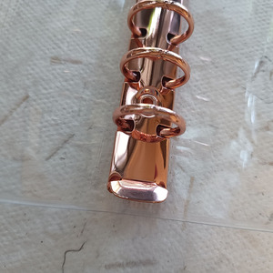 แผ่นพีวีซีใสหนา A5 A7 A6แผ่นแผนปกแบบใสสีโรสโกลด์เครื่องผูกซองเงินสดแบบสั่งทำ - Product Image 5