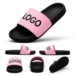 Sandalias Deslizantes Rosas con Logotipo Personalizado |   Pantuflas Unisex de EVA Cómodas |   Proveedor de Fábrica OEM ODM - Product Image 1