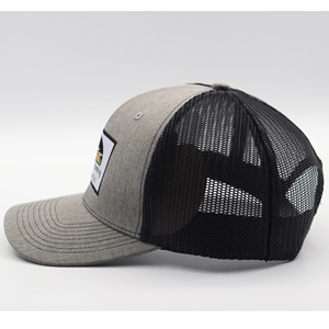 Gorra Trucker Ajustable de Malla Estilo Richardson 112, 6 Paneles, Gris Jaspeado, con Parche de Imagen para Exteriores, Poliéster/Algodón, <span class=keywords><strong>JOY</strong></span> HATS - Product Image 6