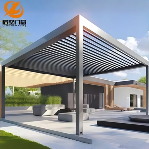 Pérgola de Aluminio con Cobertizo para Auto, Doble Uso, Protección Solar y Cubierta para Estacionamiento, Impermeable, para Casa o Villa - Product Image 1