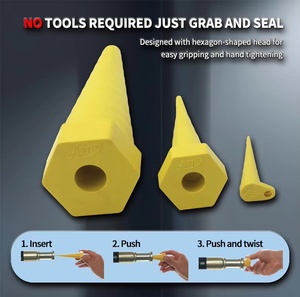 Bouchons de tuyaux de <span class=keywords><strong>gaz</strong></span> résistants à l'huile Hiabrub tailles trou <span class=keywords><strong>bouchon</strong></span> rempli hexagonal personnalisé joint à Air étanche bouchons en caoutchouc NBR étanches - Product Image 5