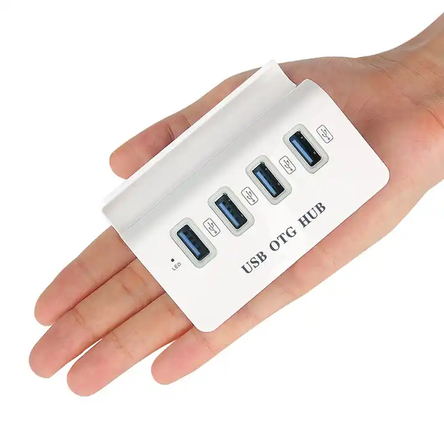 Mini USB 2.0 Hub 4 Ports Portable Mobile Phone Holders for Apple Macbook Air Laptop USB Hub USB Splitter Adapter Cable