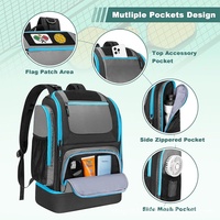 Mochila Deportiva para Pickleball OEM Nueva, de Gran Capacidad, Impermeable, con Reducción de Carga, Plegable, con Separación para Ropa Seca y Mojada, Resistente al Desgaste, de Oxford