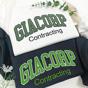 Haute qualité 100 coton lourd hommes col rond personnalisé brodé votre texte sweat pull - Product Image 1