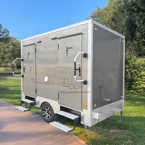 Remolque de Baño Portátil de Acero Inoxidable, Baño Exterior Duradero, Estructura Resistente a la Corrosión, Ecológico y Fácil de Usar - Product Image 2