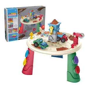 35pcs Kinder erziehung Toy Engineer Dough Toy Table Kid Pretend Play Tools Spielzeug spielen