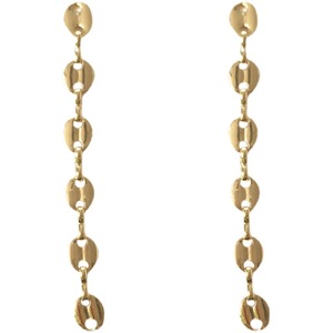 925เงินขาส่วนบุคคลหมูจมูกหัวเข็มขัดต่างหูห่วงโซ่หนึ่งต่างหูยาวหญิงต่างหูแฟชั่น - Product Image 1