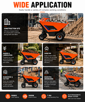 Antspower 2026 Chariot à moteur électrique à batterie homologué CE, fabriqué en Chine, 4 roues, mini-dumper de chantier