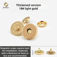 Boutons magnétiques de 18 mm d'épaisseur, aimant pour bagages, boutons à double tête, boutons invisibles, rivets en cuir