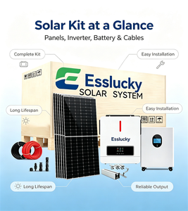 Complete <b>Solar</b> Energy System 5KW 10KW 20KW 15KW <b>Kit</b> Hybrid <b>Off</b> <b>Grid</b> Battery Generator for Home Use - Product Image 6