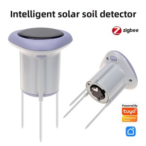 KLZD Zonne-aangedreven intelligente bodemtemperatuur- en vochtigheidssensor, elektrische geleidbaarheidssensor Sph055 Tuya Smart Detector voor groenten - Product Image 4