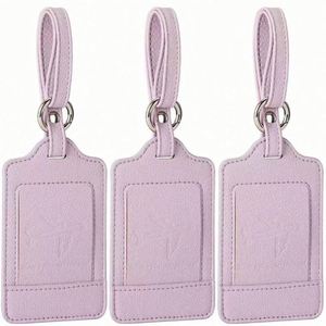 Juego de Etiqueta de Equipaje Antirrobo de Cuero de Lujo y Porta Pasaportes RFID con Patrón de Letras, Accesorios de Viaje Listos para Vender - Product Image 6