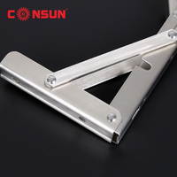Matériel personnalisé robuste support de Table pliable caché support d'étagère de montage Triangle supports réglables