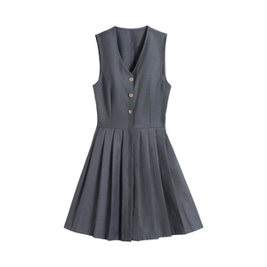Grey Pinafore Dress - High Quality School Uniform for Girls