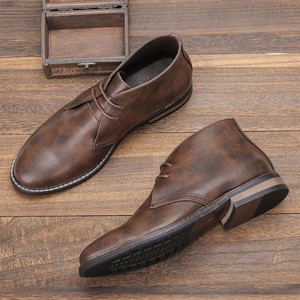 Dropshipping, bottes <span class=keywords><strong>Chelsea</strong></span> personnalisées avec logo, chaussures plates, bottes à la cheville pour hommes - Product Image 2