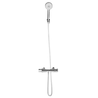 SANIPRO Sanitaire Mélangeur d'eau chaude et froide Kit de douche de pluie en laiton, ensemble de robinet de douche de bain thermostatique de salle de bain