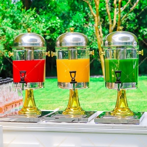 Dispensador de Jugos Autoservicio de Acero Inoxidable de Lujo al por Mayor, 8/16/24L, Bebidas Frías y Calientes, Cerveza, para Restaurantes, Hoteles, Bares, Bufés - Product Image 1