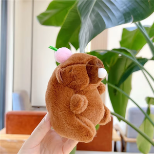 केपिबाला लाल कैपिबरा कीचेन पेंटेलेंट पीप कपास भरने पॉलिएस्टर कपड़े उड़ाने वाले बुलबुले खिलौने ऑनलाइन - Product Image 3