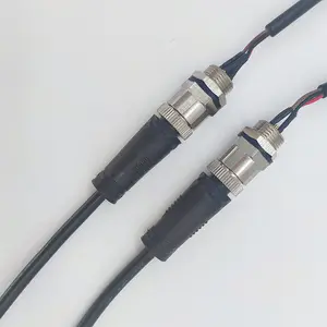 สายเคเบิลแบบหุ้มฉนวนสำหรับการบินตัวเชื่อมต่อ M12 IP68กันน้ำได้สายเซนเซอร์ตัวเชื่อมต่อแบบตัวผู้หญิงสำหรับ M12 - Product Image 5