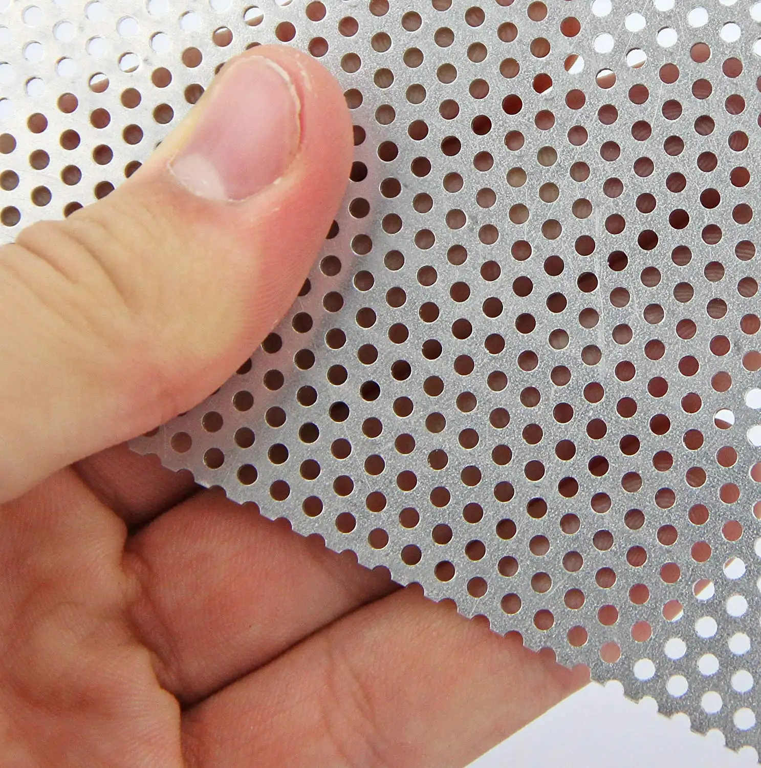 Aluminum Architectural decoration Material 3.5mm dia holes Stainless steel Perforated Metal Sheet