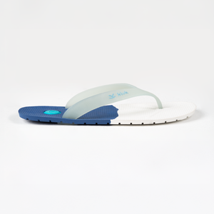 Sandalias Abiertas Blancas y Azules para Hombre con Plantilla Anatómica para Piscina y Vacaciones - Product Image 4