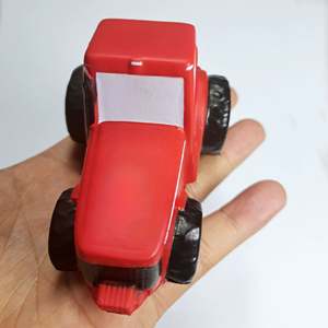 Anti-stress en forme de tracteur en PU, mignon, avec logo personnalisé, balle anti-stress promotionnelle en mousse PU en forme de tracteur - Product Image 3