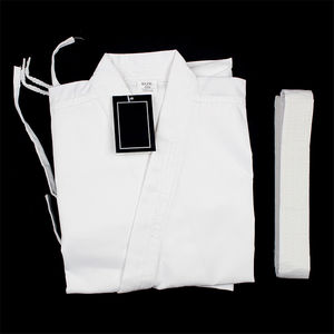 Uniforme de Karate Blanco de Algodón Puro Elástico y Transpirable - Product Image 1