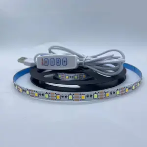 5V USB הכפול צבע דקורטיבי תמונה מסגרת led עצמי דבק רך רצועת תוספות מלאכות צעצועי חשוף לוח רקע הסביבה אור הרצועה