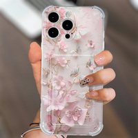 Étui de téléphone portable transparent avec motif de papillons colorés pour iPhone 16 15 Plus 14 13 18 Pro Max Coque arrière transparente
