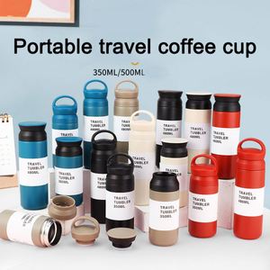 Multi Color 350ml 500ml Double Wall Insulated Stainless Steel Coffee Mug Travel Tumbler <b>Thermos</b> <b>Bottle</b> Cup - Product Image 2