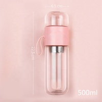 Bouteilles d'eau chaude et froide, pour la salle de sport, tasses en verre de différentes couleurs, 1 pièce