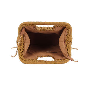 กระเป๋าคลัทช์ทอจากฟาง กระเป๋าสะพายไหล่สำหรับผู้หญิง ใช้ได้ทั้งไปเที่ยวทะเล งานเลี้ยงกลางคืน และเดินทาง - Product Image 5