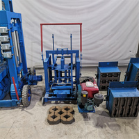 Machine de fabrication de briques en ciment semi-automatique 220V/380V machine de fabrication de briques en plastique diesel pour l'Afrique