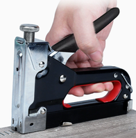 Kit agrafeuse 3-en-1 avec agrafes et extracteur, pistolet à clous manuel robuste, vente en gros usine