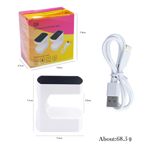 Lámpara UV Mini Q8 de 24W para Uñas, 6 LED, Secado Rápido, con Enchufe Multi-Puerto y Cable USB para Arte de Uñas y Belleza - Product Image 6