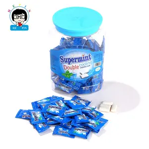 Manufacture Halal Wholesale Mint Flavor Chewing Gum Base Candy Sweet Gum For Kids