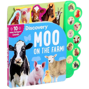 Buku suara hewan anak-anak kustom kualitas tinggi pabrik buku belajar anak-anak layanan cetak buku papan sampul keras - Product Image 2