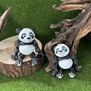 Statue décorative de panda imprimée en 3D pour la maison, le bureau ou la cuisine, en plastique, pour Halloween/Noël/Thanksgiving - Product Image 5